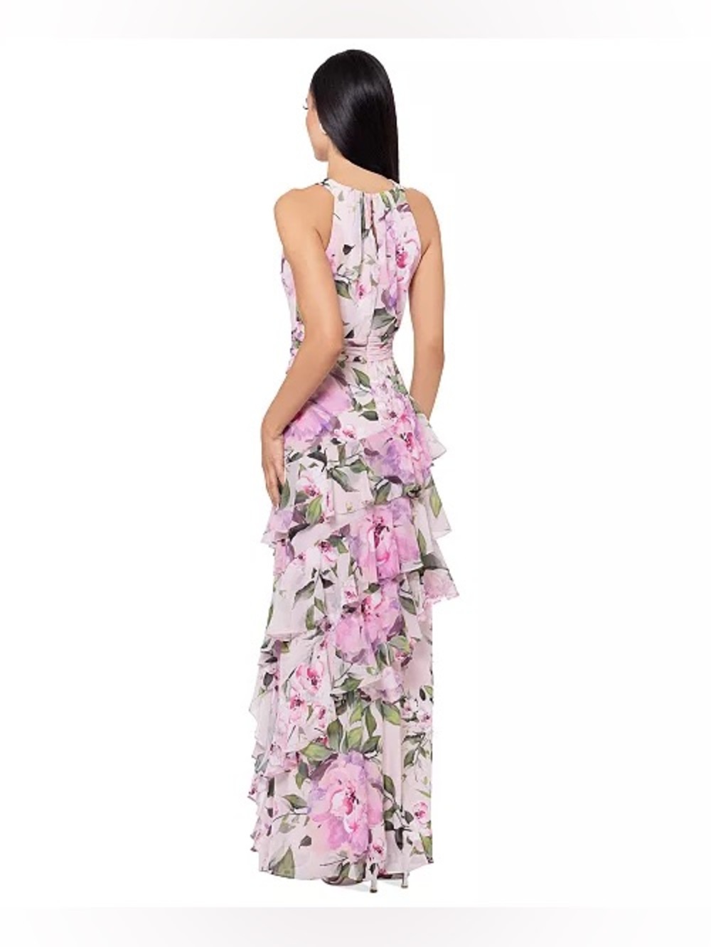 XSCAPE women’s Printed High-Neck Sleeveless Dress - Picture 2 of 11